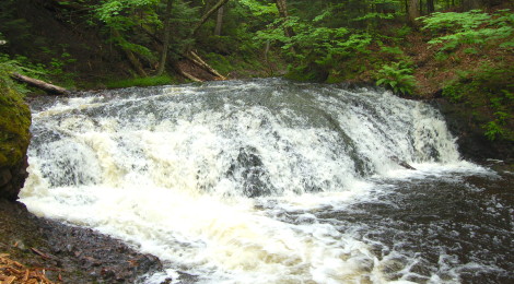Overlooked Falls and Greenstone Falls - Porcupine Mountains Wilderness State Park