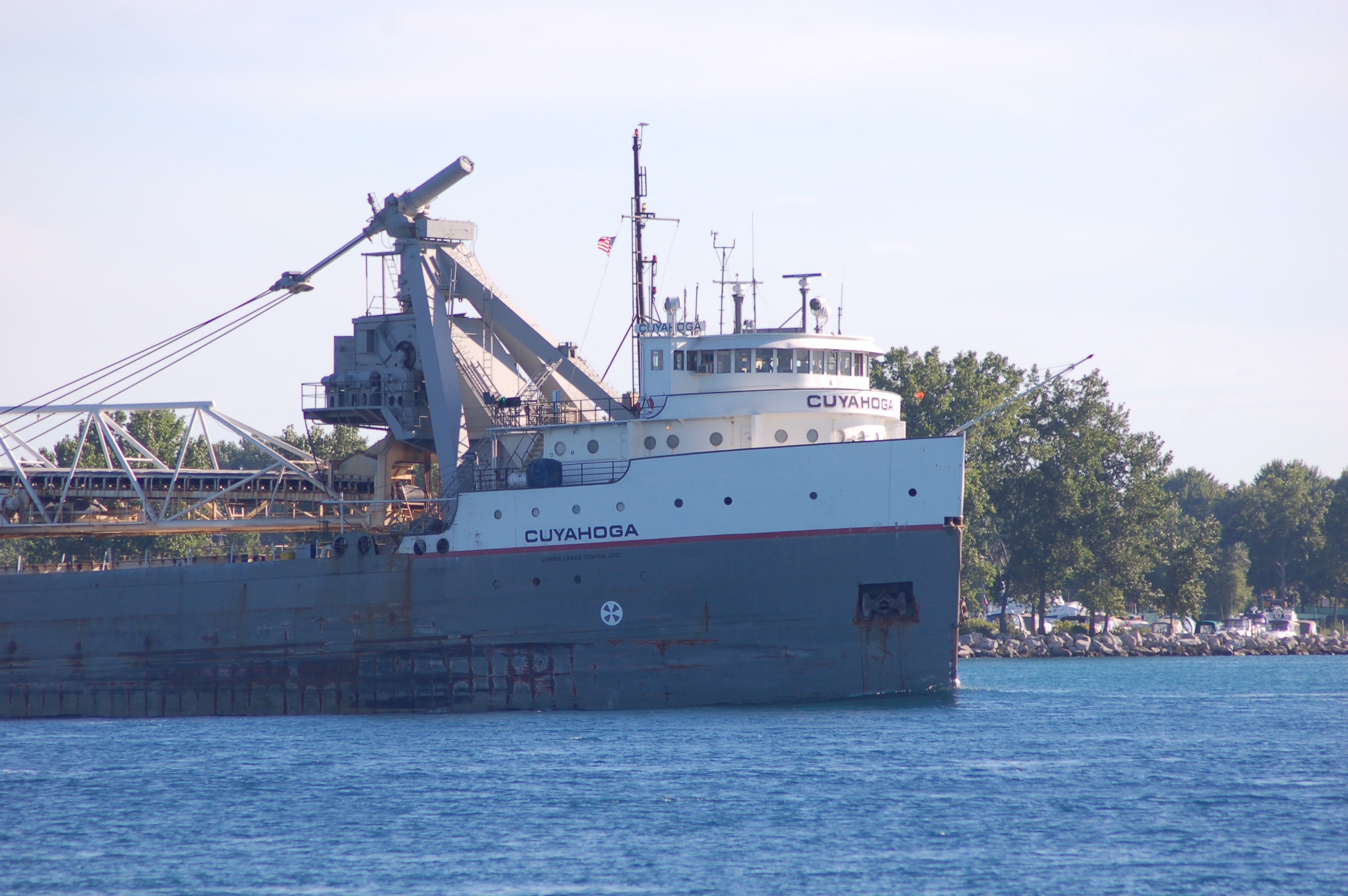 Cuyahoga (Lower Lakes Towing) downbound at Port Huron