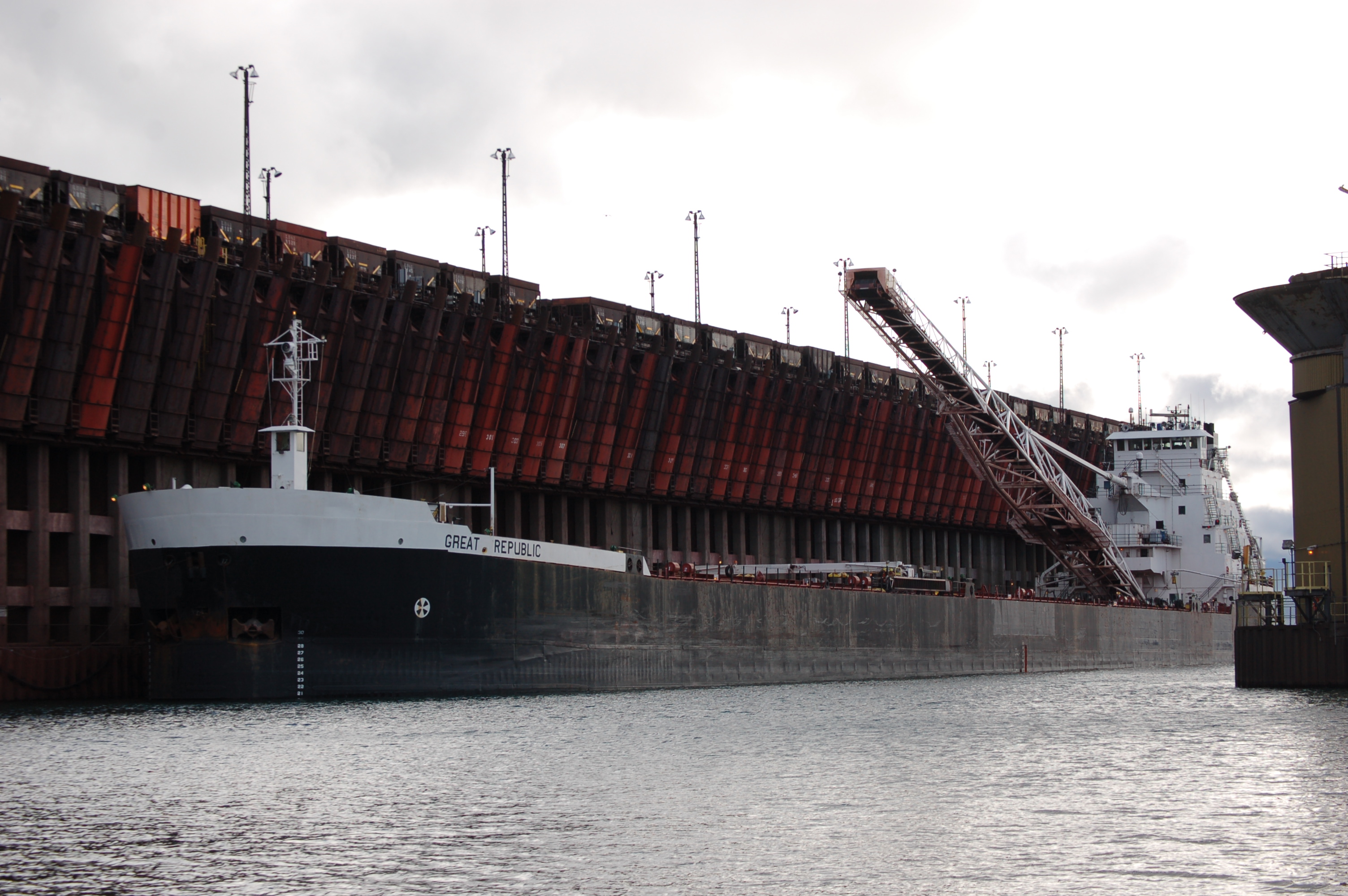 Great Republic (Great Lakes Fleet, USA) at Marquette Ore Dock