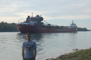Me at Sault Ste.Marie Freighter