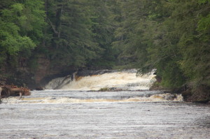 Nawadha Falls Porcupine Mountains from Manido