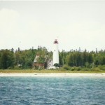 St. Helena Island Lighthouse, west of St. Ignace
