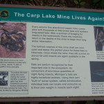 Information Sign for Carp Lake Mine