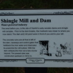 Interpretive signs along the paved pathway detail the area's rich lumber history