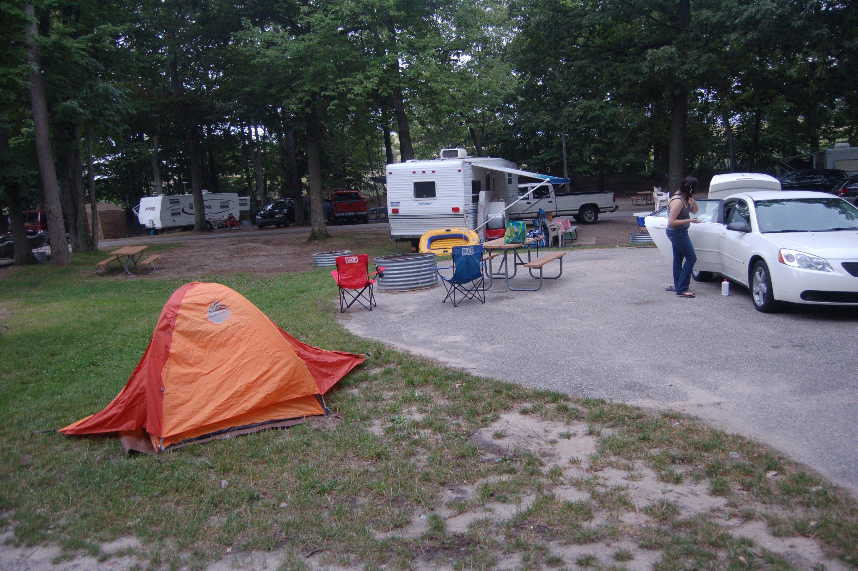 Campsite in the Pines campground