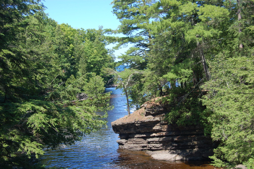 Presque Isle River mouth near Lake Superior