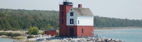 Michigan Lighthouse Guide and Map: Mackinac County Lighthouses