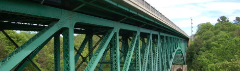 Michigan Roadside Attractions: Cut River Bridge on US-2, Mackinac County