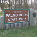 Palms Book State Park Sign
