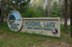 Pickerel Lake PArk Meijer Nature Preserve Sign