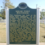 Squaw Point Boathouse Michigan Historic Marker