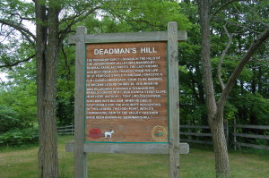 Deadman's Hill Scenic Overlook Sign Michigan Mancelona