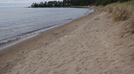 Michigan Roadside Attractions: Great Sand Bay in Keweenaw County