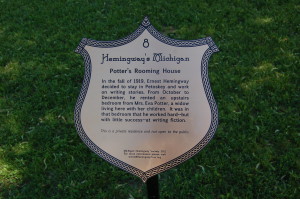 Potter's Rooming House Marker Petoskey