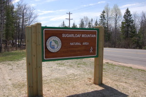 Sugarloaf Mountain Sign Marquette MI