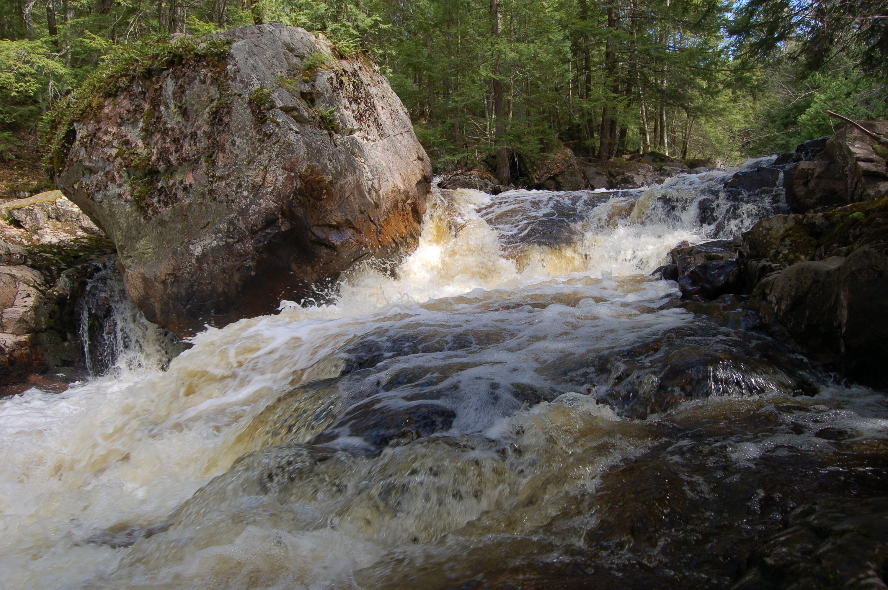 Yellow Dog Falls Middle Section Travel the Mitten