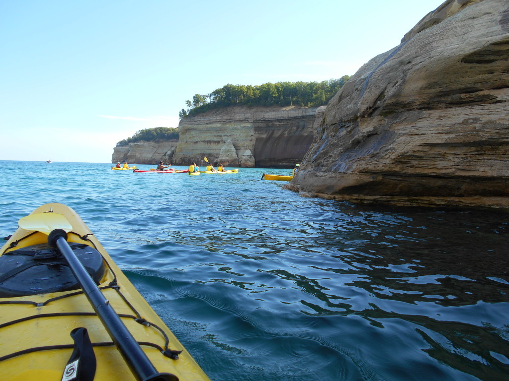Kayaking Pictured Rocks Michigan