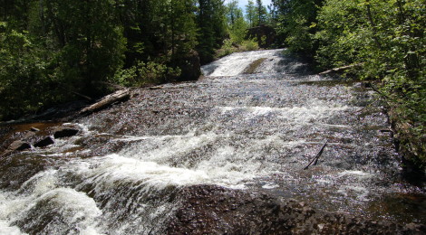 Silver River Falls - A Roadside Waterfall in the Keweenaw Peninsula