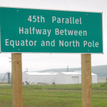 Michigan Roadside Attractions: 45th Parallel Markers
