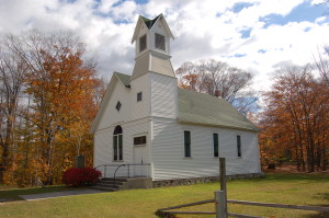 Bliss Pioneer Church Fall color Michigan