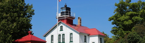 Grand Traverse Lighthouse on Lake Michigan - Leelanau State Park