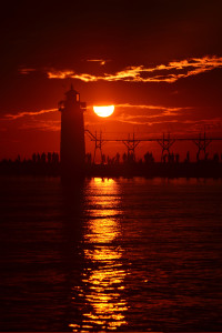 South Haven Sunset at Lighthouse (Photo From Michael Ingle)