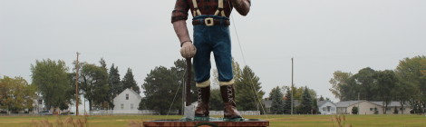 Michigan Roadside Attractions: Paul Bunyan Statue in Oscoda