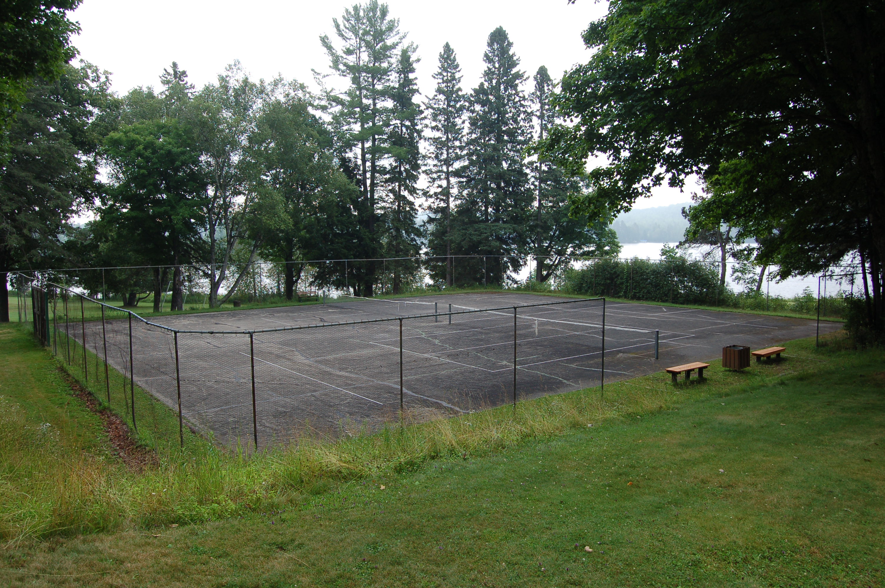 Bewabic State Park Tennis Court Michigan