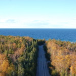 View from New Presque Isle Lighthouse tower