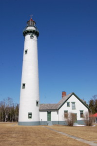 New Presque Isle Lighthouse Michigan Vertical