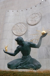 Spirit of Detroit Sculpture