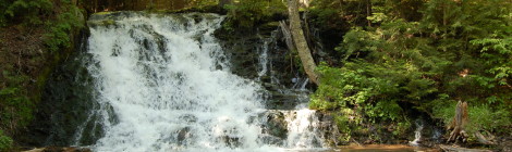 Unnamed Falls on Morgan Creek in Marquette County - A Scenic, Easily Accessible Waterfall