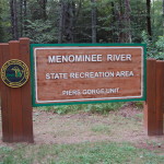 MI DNR Menominee River Piers Gorge Sign