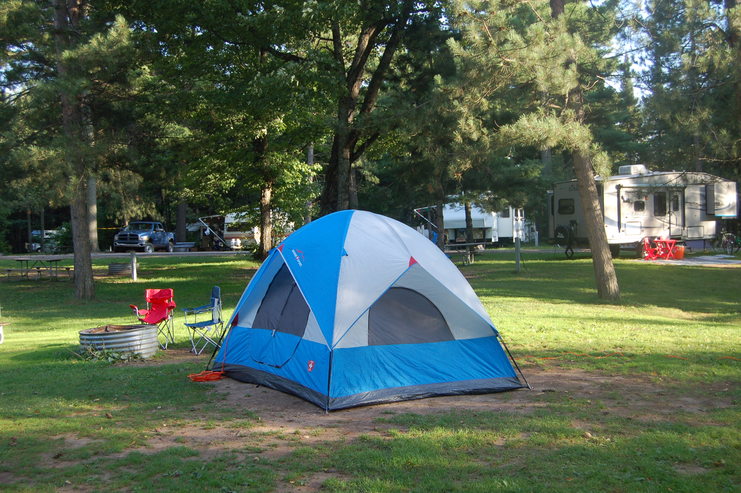 Van Riper State Park MI spacious campsite
