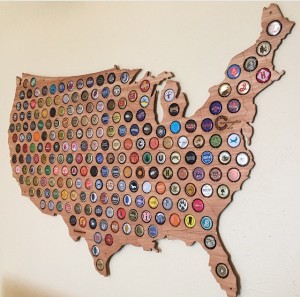 Beer Cap Map USA