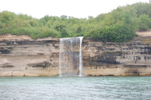 Spray Falls Pictured Rocks Boat Cruise