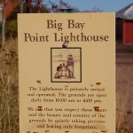 Big Bay Lighthouse Sign Michigan