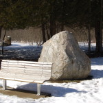 Deerfield Nature Park Rock Bench