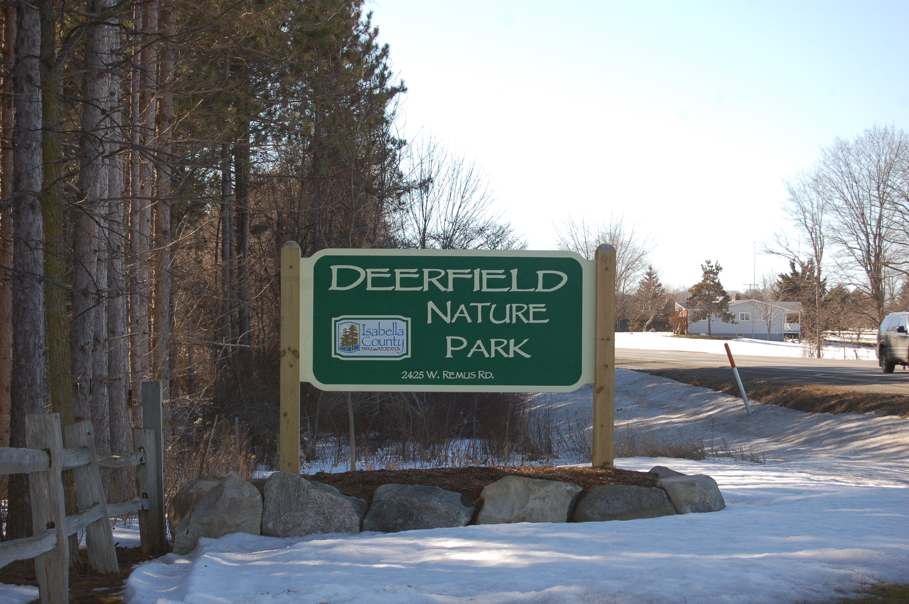 Deerfield Nature Park Sign