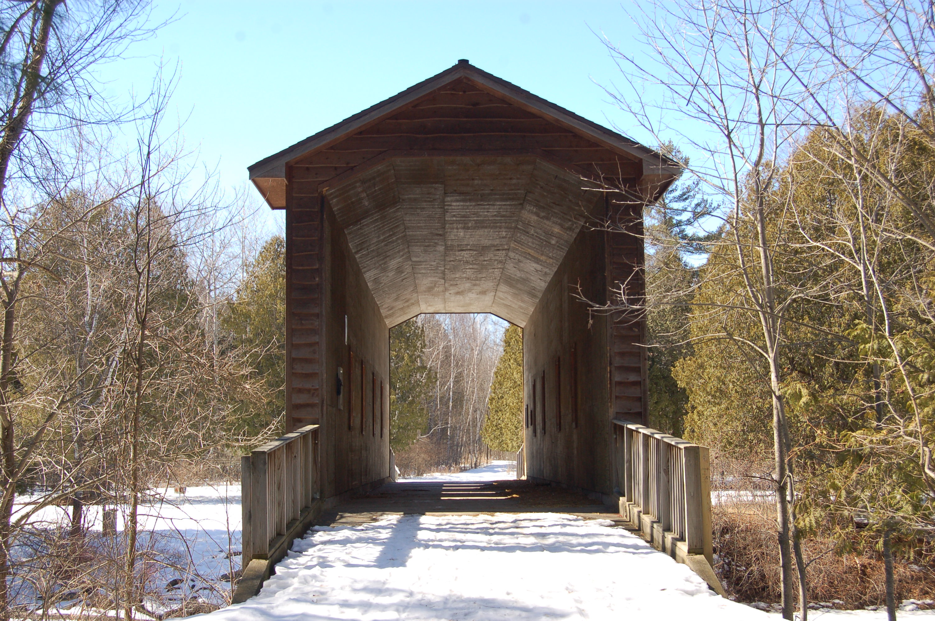 Deerfield Nature Park Wooden Bridge