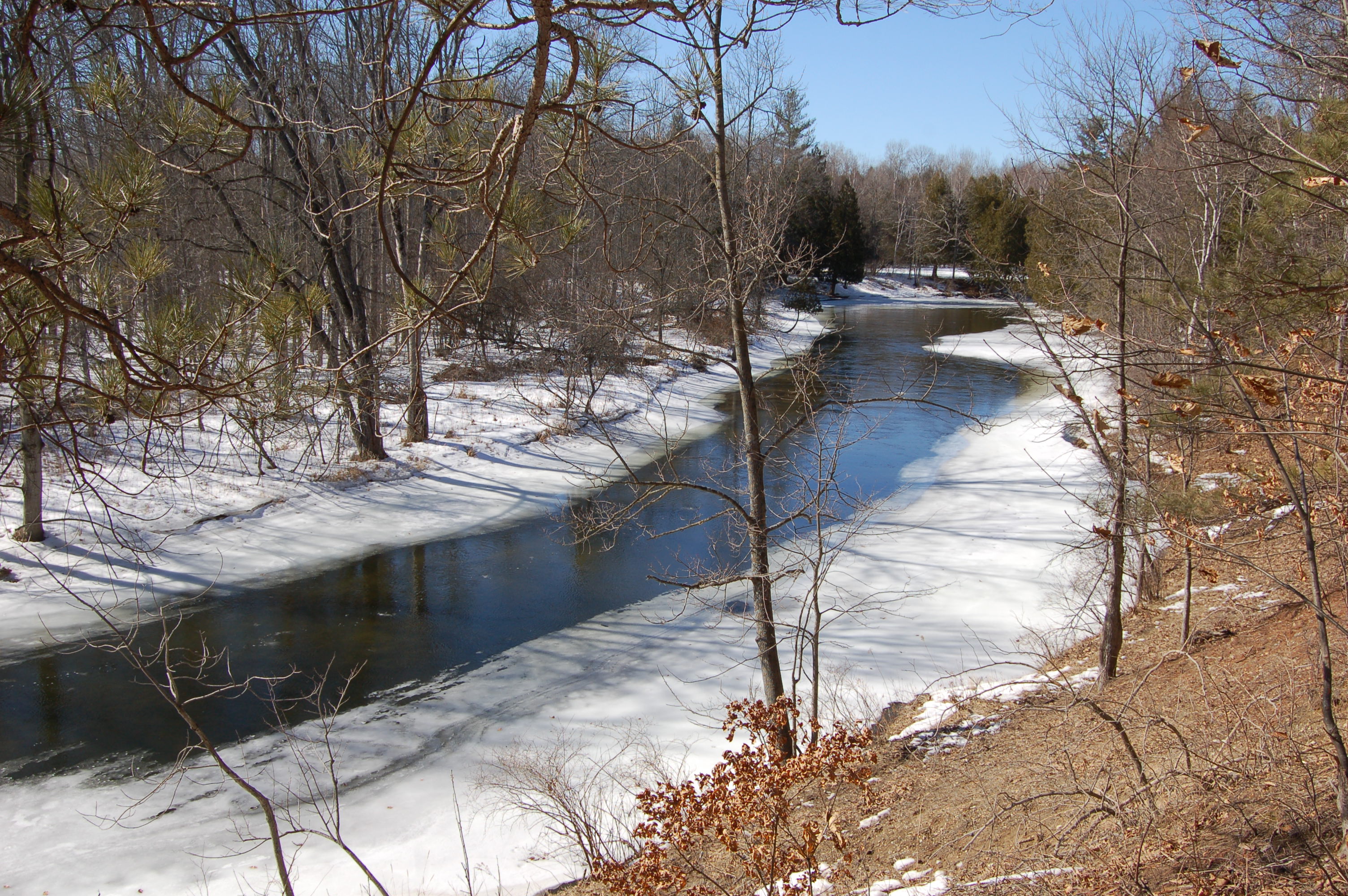 Frozen River Deerfield Nature Park