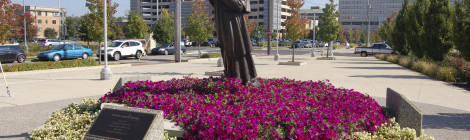 Michigan Roadside Attractions: Bishop Frederic Baraga Statue in Grand Rapids