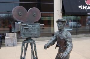 Buster Keaton Feature Photo Muskegon Statue