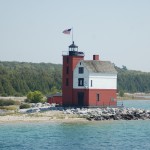 Round island Lighthouse Blue Water
