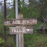 Black River Falls Sign Ishpeming