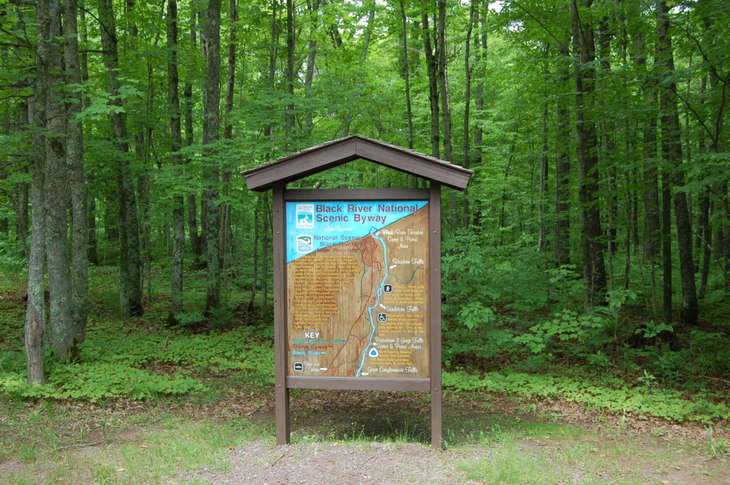 Black River Scenic Byway Waterfall Map