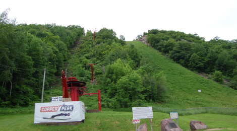 Michigan Roadside Attractions: Copper Peak Ski Flying Hill, Ironwood