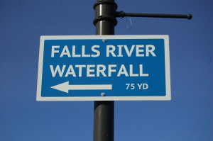Falls River Falls Sign