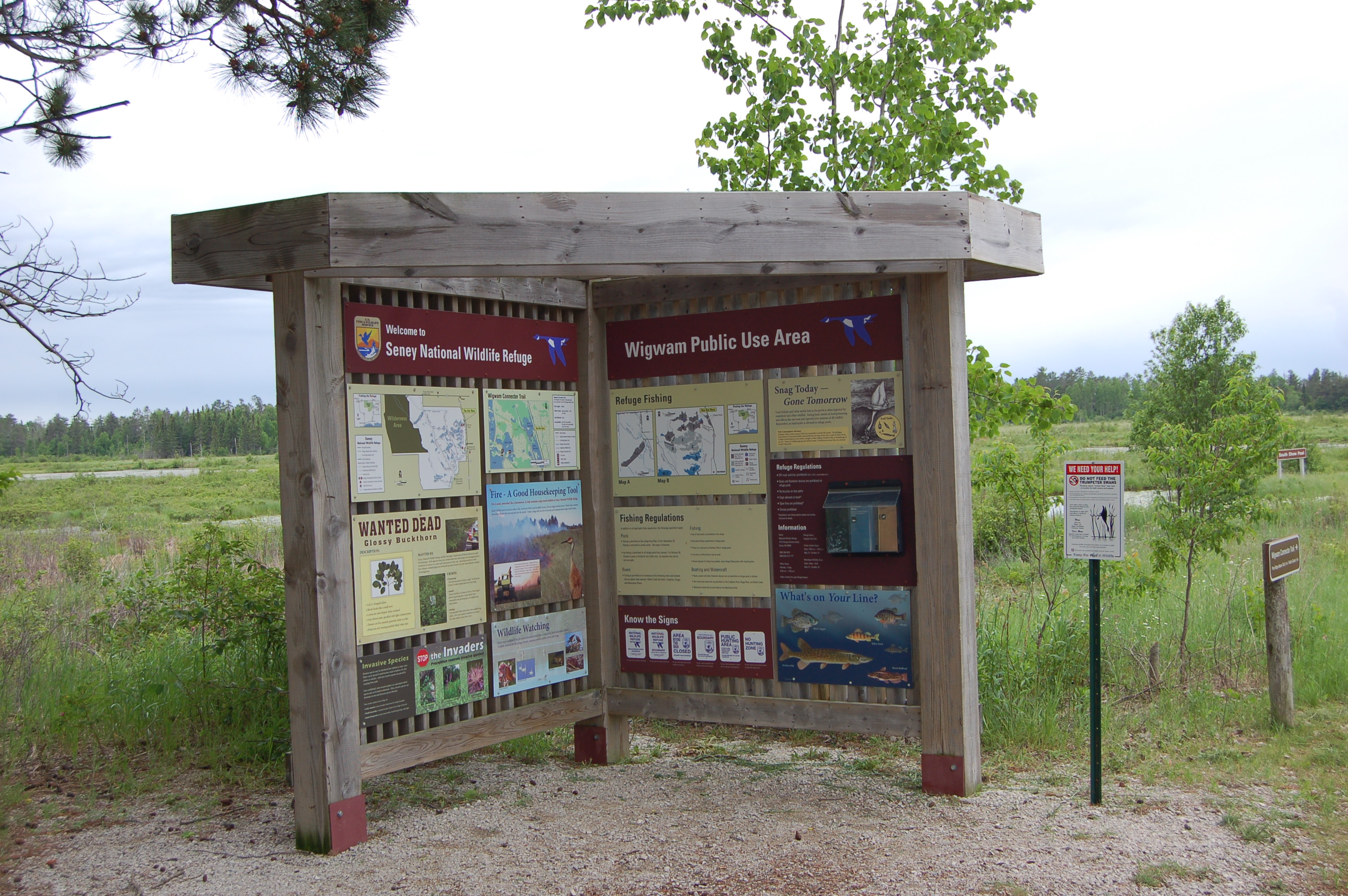 Seney National Wildlife Refuge Information Sign