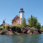 Eagle Harbor Lighthouse Lake Superior Michigan Kayak